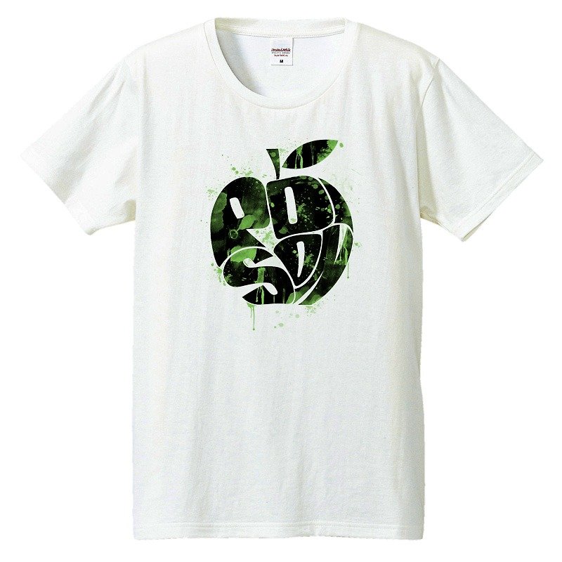 T-shirt / poisoned apple - เสื้อยืดผู้ชาย - ผ้าฝ้าย/ผ้าลินิน ขาว