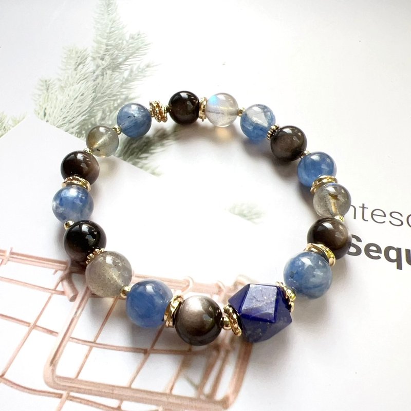 Top Silver Stone Stone lazuli kyanite labradorite - Bracelets - Crystal 