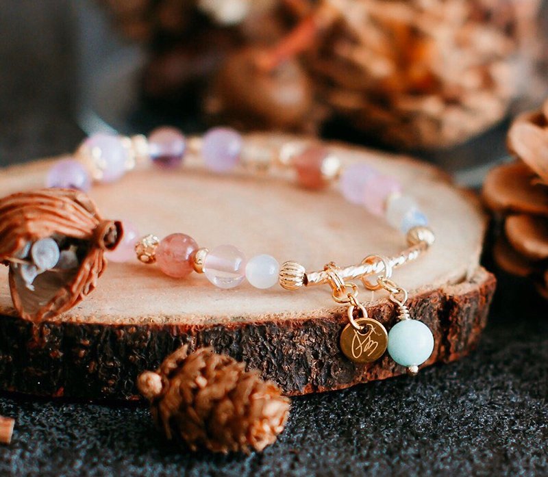 Life Lingshu Crystal Raw Ore Customized Bracelet Consultation Area/Fortune Bracelet - Bracelets - Gemstone 