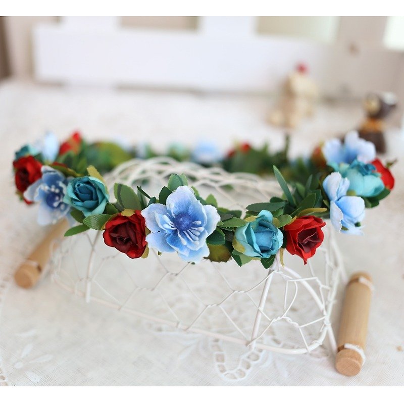 Wreaths Manor*Handmade jewelry bouquet*wedding small objects*bridal bouquets*Wreath ~~ H20 - เครื่องประดับผม - วัสดุอื่นๆ 