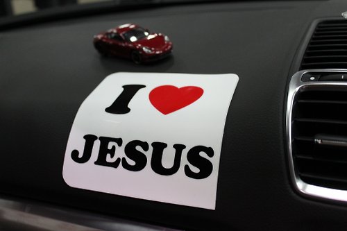 新威設計工房 Love 2 love矽膠標誌- I LOVE JESUS