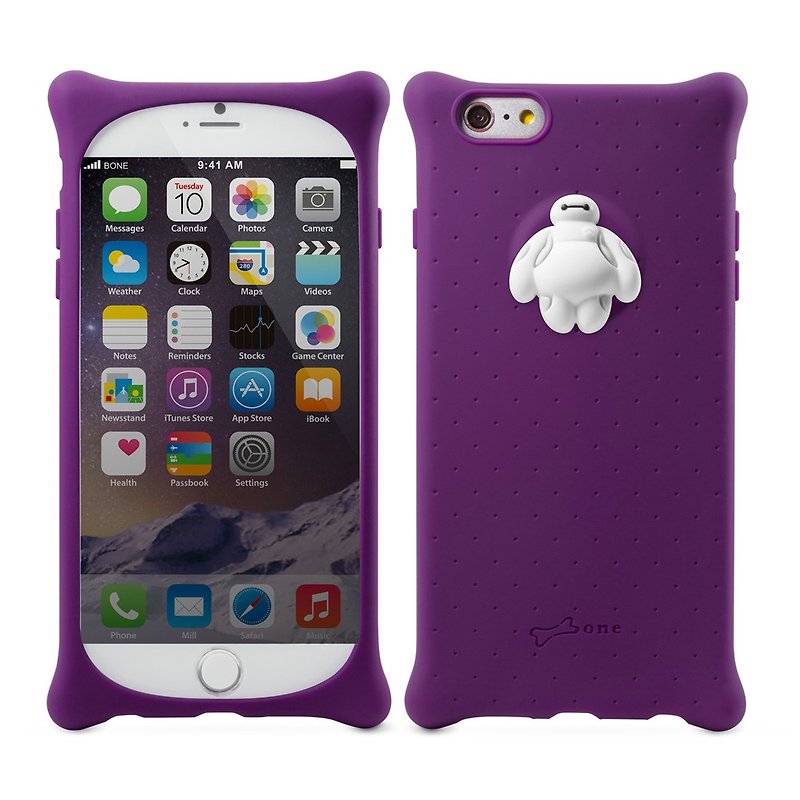 Bone / iPhone 6泡泡保護套 - 杯麵 - 手機殼/手機套 - 矽膠 紫色
