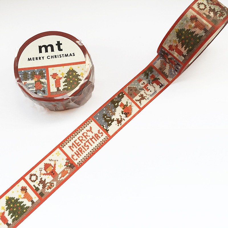 山と紙テープクリスマス[クリスマスクロスステッチ（MTCMAS86）]クリスマス絶版 - マスキングテープ - 紙 多色