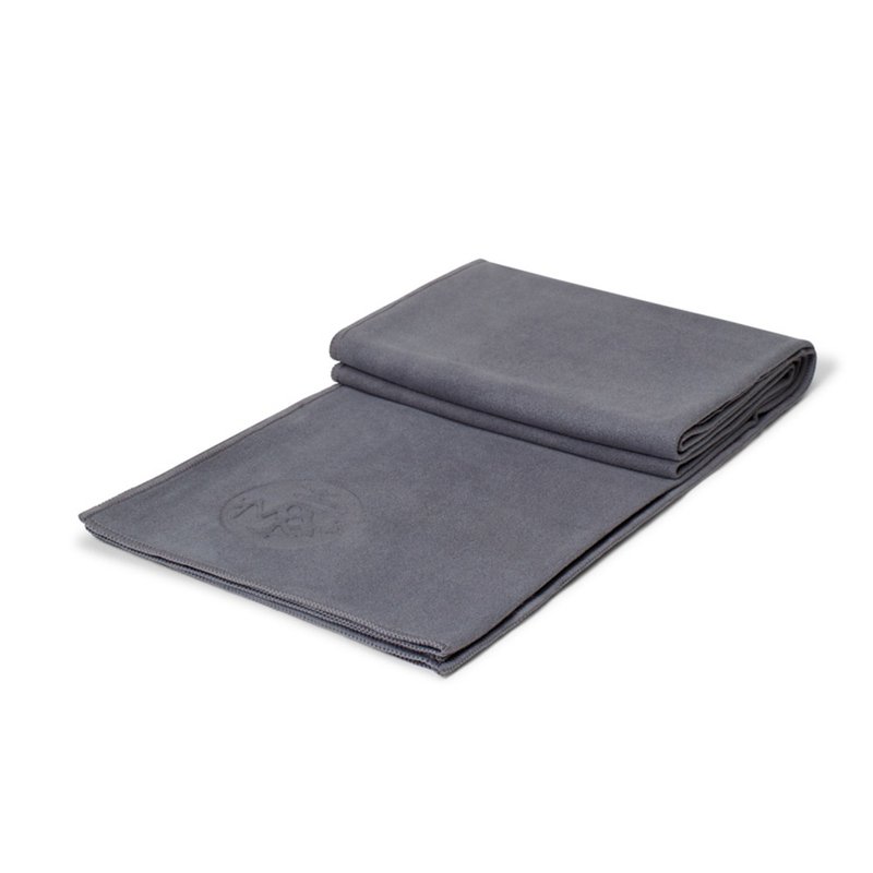 【Manduka】eQua Towel Yoga Towel-Thunder (wet and non-slip) - อุปกรณ์เสริมกีฬา - เส้นใยสังเคราะห์ สีเทา