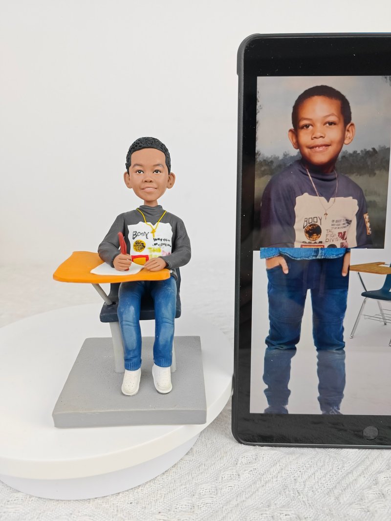 客制化人物公仔 兒童 人偶 3D 人像 肖像畫 訂制 似顏繪 禮物 - 寶寶/兒童玩具/玩偶 - 黏土 多色