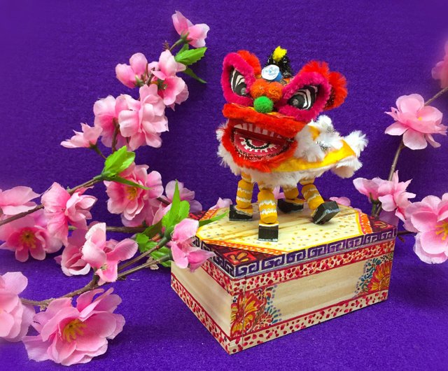 ミニ木製獅子舞（カスタマイズ/予約済み） - ショップ ARTZWORK 置物