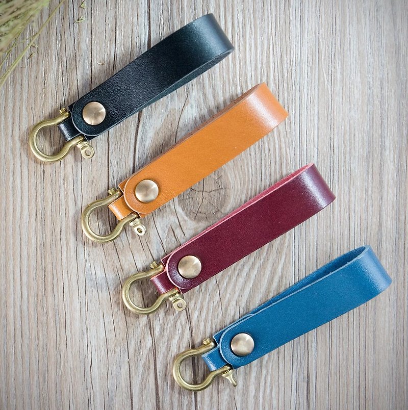 【Keychain/Keychain】Includes hot stamping for a group of one person 【Taipei East China Sea Course】 - Leather Goods - Genuine Leather 