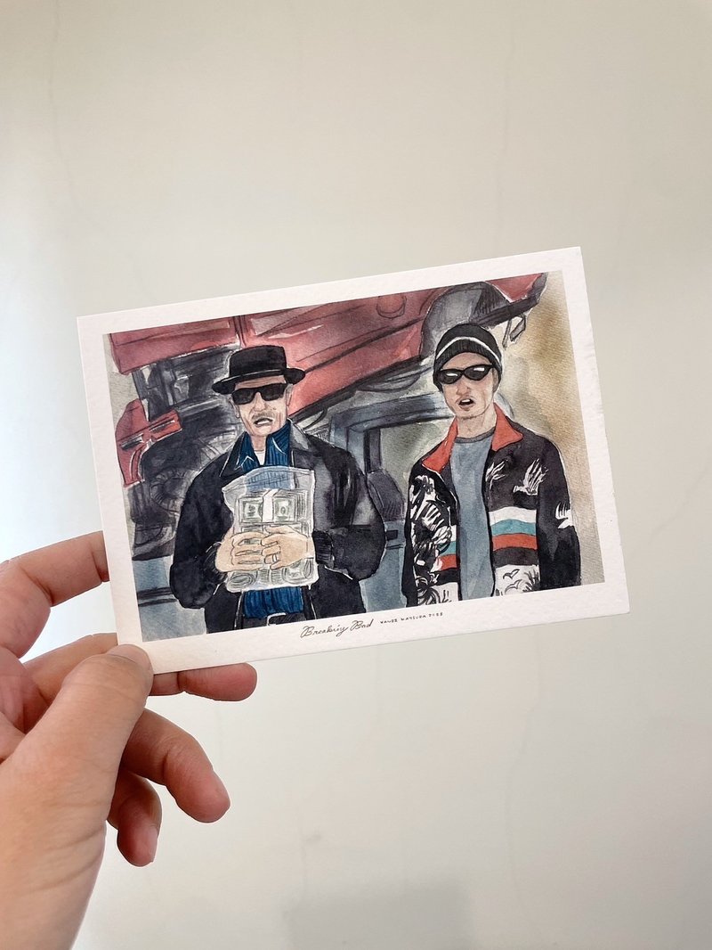 絕命毒師Breaking Bad / 電影美劇插畫明信片 - 卡片/明信片 - 紙 