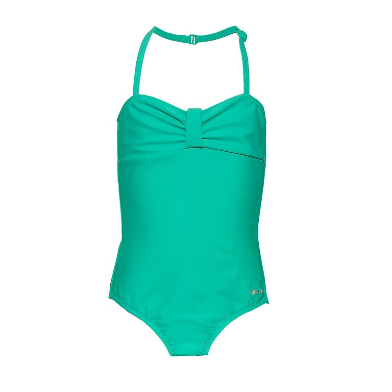 ABIGAIL 童裝: 褶紋連身泳衣 - 兒童泳衣 - 其他材質 綠色