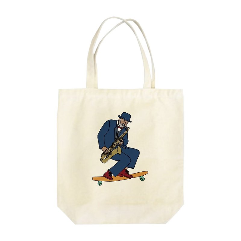 Old man #3 Tote Bag - Handbags & Totes - Cotton & Hemp 