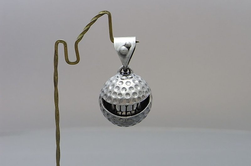 smile golf ball L_P (s_m-P.35)【チェーン別販売】 - 項鍊 - 純銀 銀色