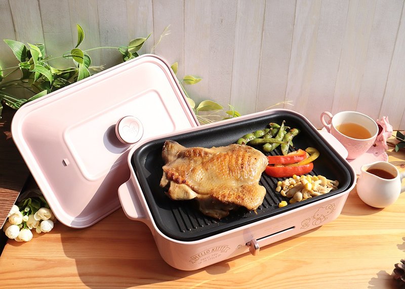 【OTTO】Multi-functional Creative Cooking Stove Replacement Plate-Corrugated Frying Pan (The product does not include the host) - Pots & Pans - Aluminum Alloy Black