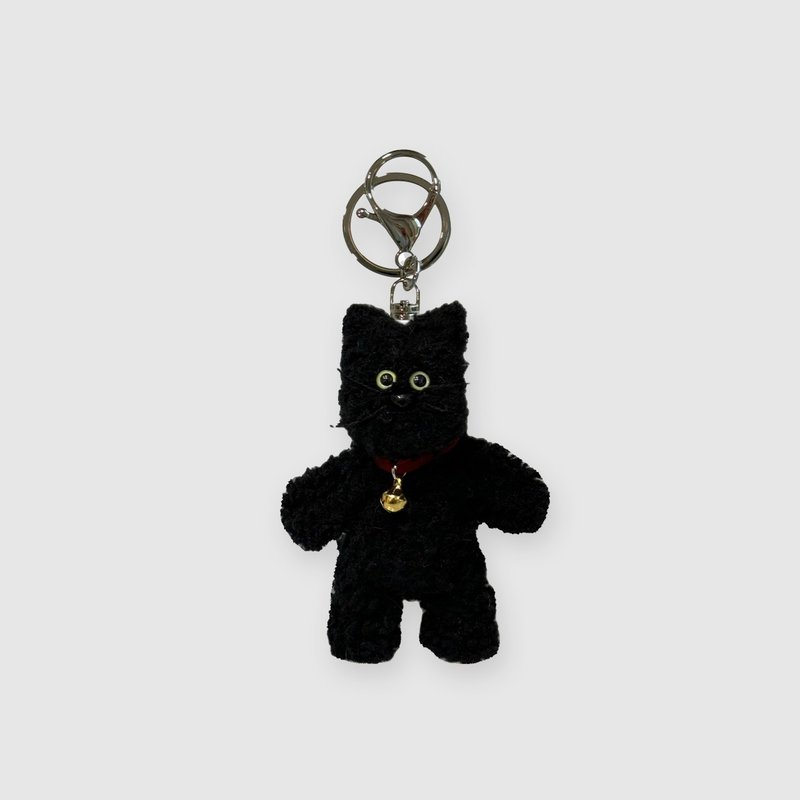 nero cat keyring - 鑰匙圈/鑰匙包 - 壓克力 黑色