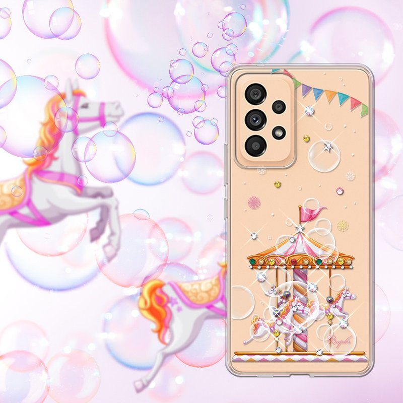 Samsung Galaxy A53 5G 輕薄軍規防摔彩鑽手機殼-旋轉夢幻 - 手機殼/手機套 - 其他材質 多色