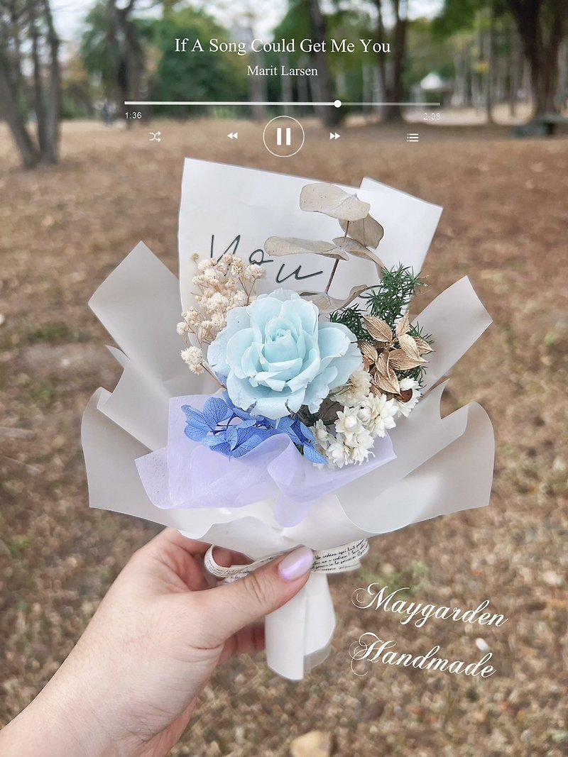 alentine's Day Bouquet, Only Love, Single Flower, Simple Bouquet - Dried Flowers & Bouquets - Plants & Flowers Multicolor