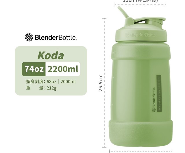 BlenderBottle Green Water Bottles