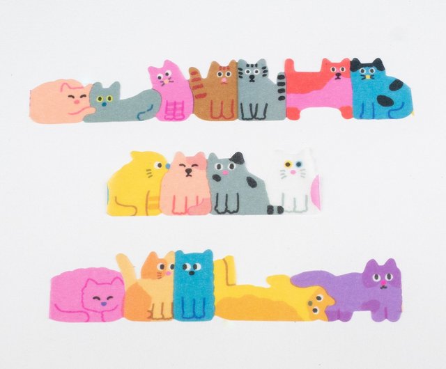 AIUEO マスキングテープ ねこ - ショップ AIUEO マスキング