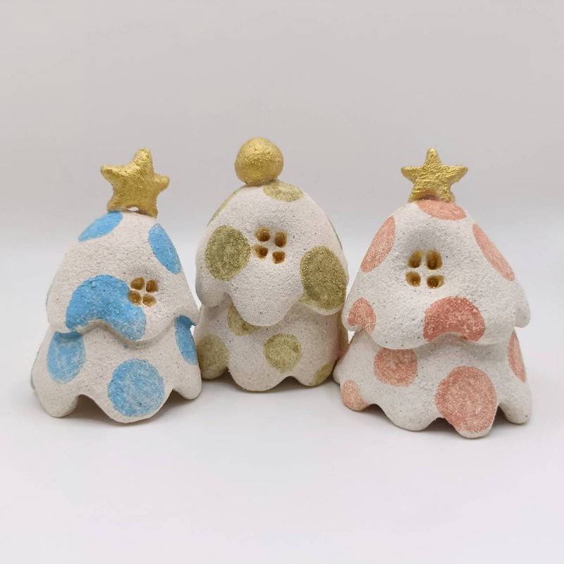 dot christmas tree - ของวางตกแต่ง - ดินเผา หลากหลายสี