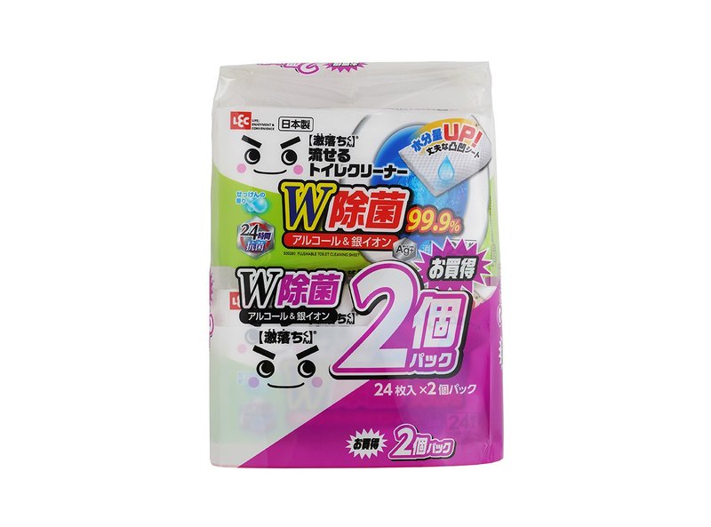 【激落君】日製廁所W除菌去污擦拭巾24枚2包入 - 衛浴用品/浴室收納 - 其他材質 
