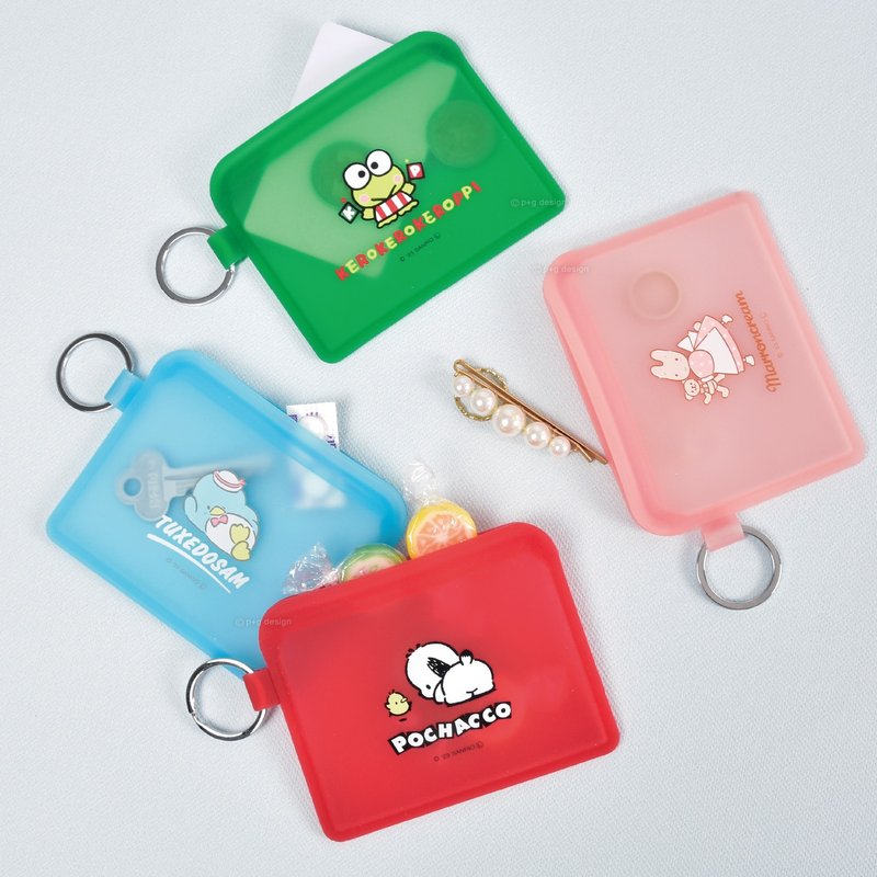 p+g design FLAPPO clip-on card holder bag (four styles) - กระเป๋าใส่เหรียญ - ซิลิคอน 