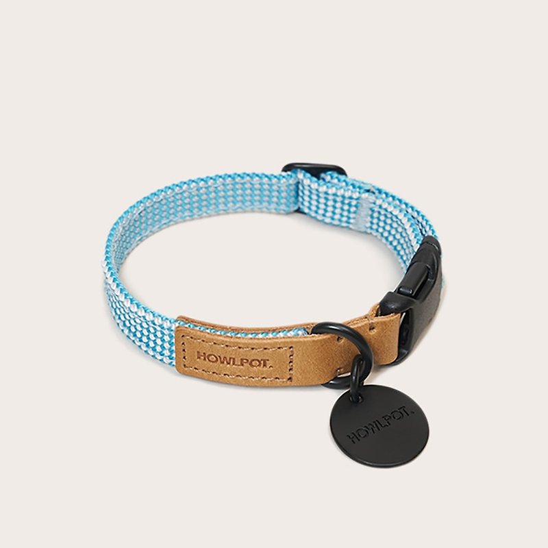 Wat. Hand-knitted collar - Cloud bay - Collars & Leashes - Polyester Transparent