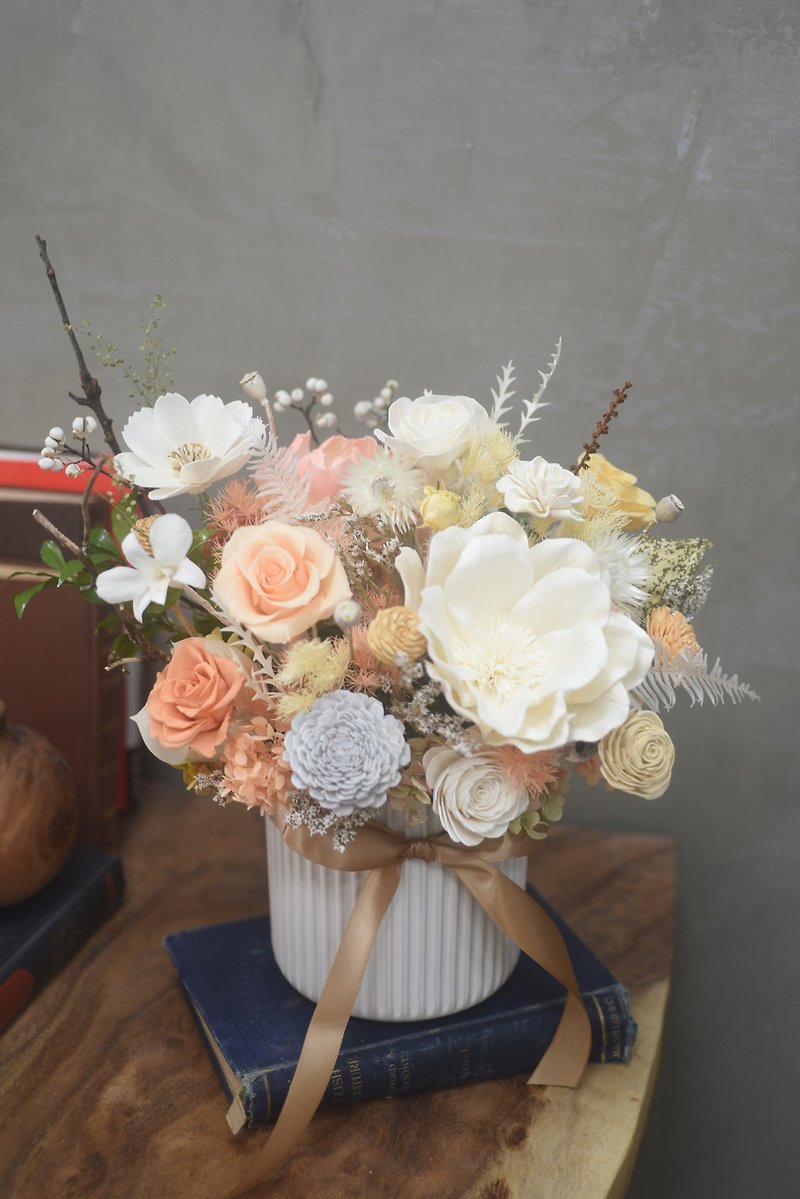 Orange Department Opening Table Flower Immortal Flower Ceremony Opening Potted Plant Diffusing Fragrance Potted Flower Promotion Gift - Dried Flowers & Bouquets - Plants & Flowers Orange