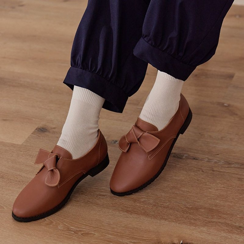 ツイスト革靴～ラテコーヒー～ - 革靴 - 革 ブラウン