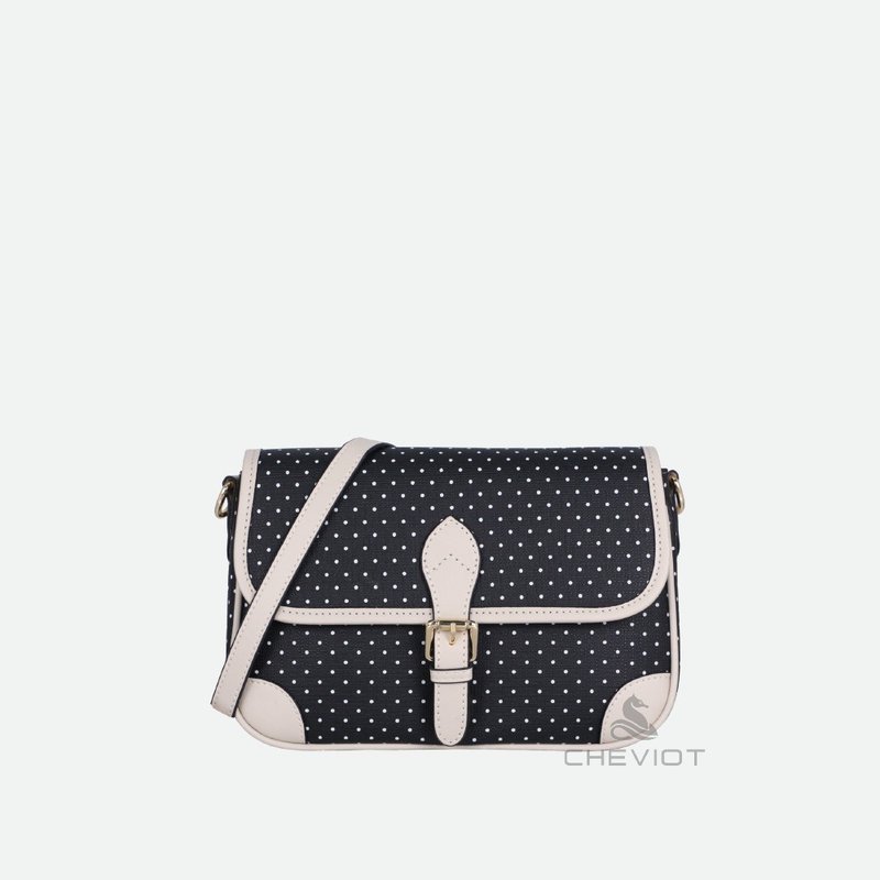 【CHEVIOT】Starry series handbag shoulder bag crossbody bag-19218 - กระเป๋าถือ - วัสดุอีโค สีดำ