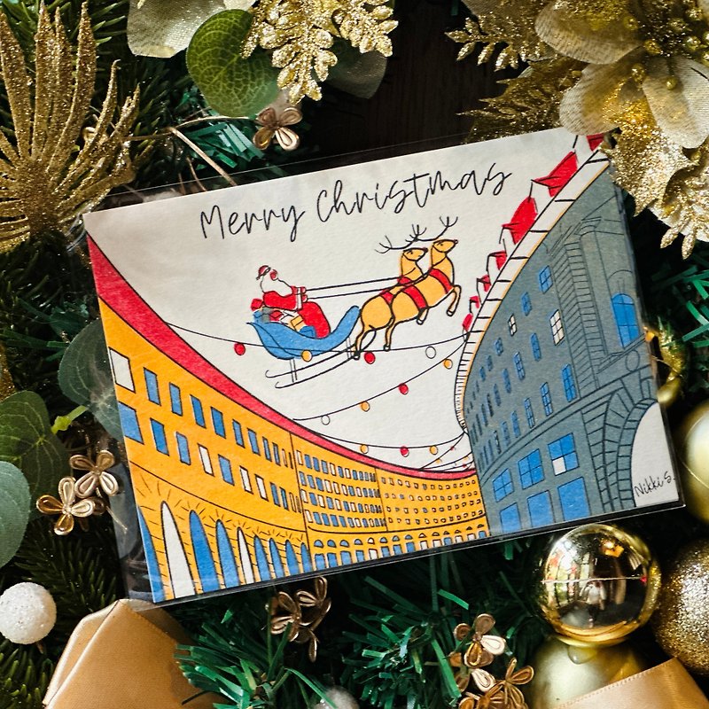 Risograph Museum X Nikkikiky Christmas Card - Cards & Postcards - Paper Multicolor