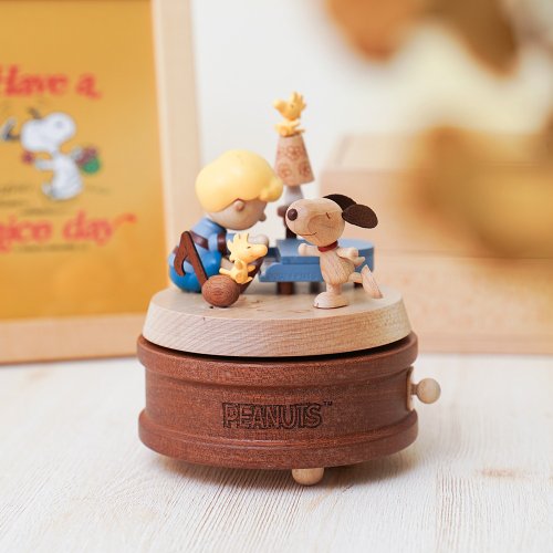 Wooderful life 【史努比與謝勒德】PEANUTS 多旋轉音樂盒 | Wooderful life