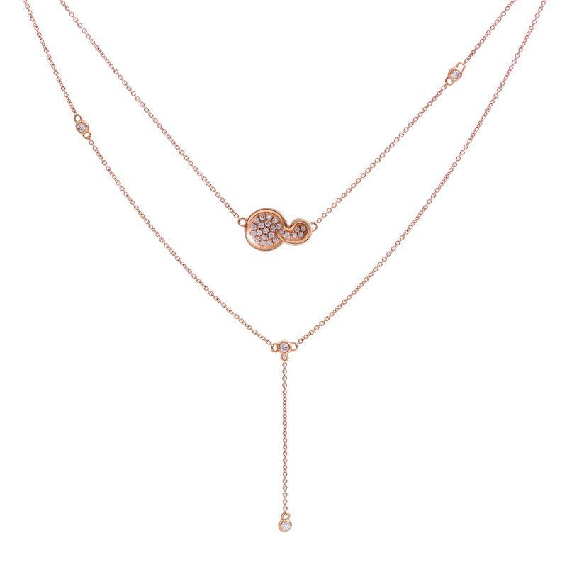 Meraki 18K diamond necklace - สร้อยคอ - เพชร ขาว