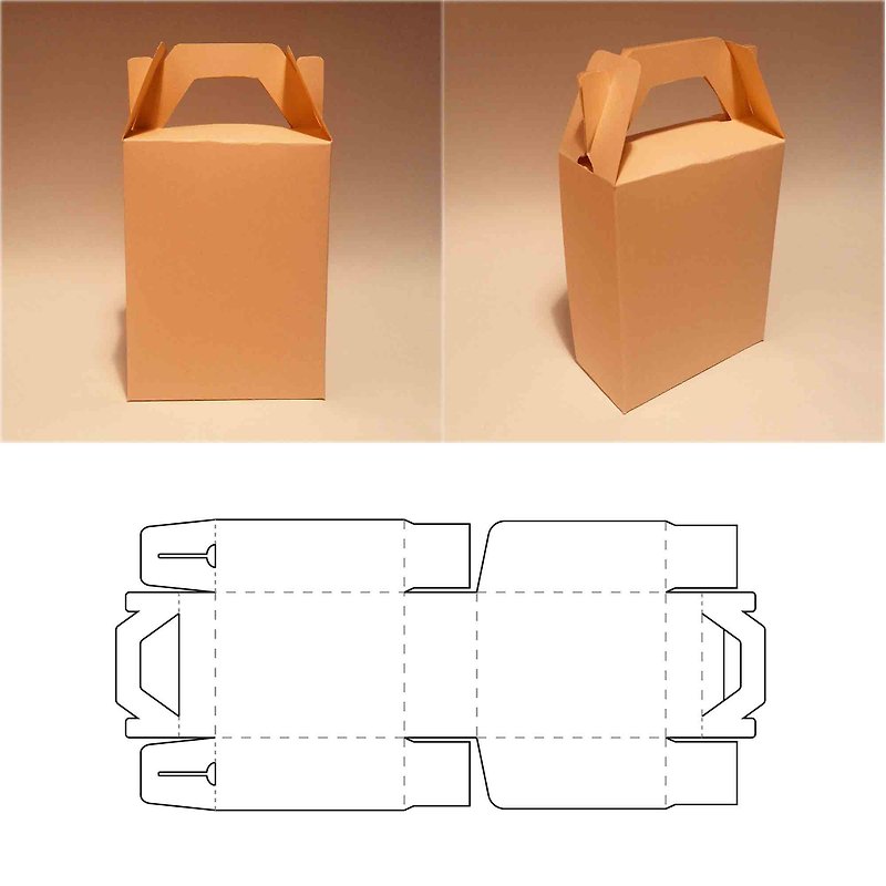 Favor box template, gable box template, party favor box, party favor bag, PDF - Graphic Templates - Other Materials 