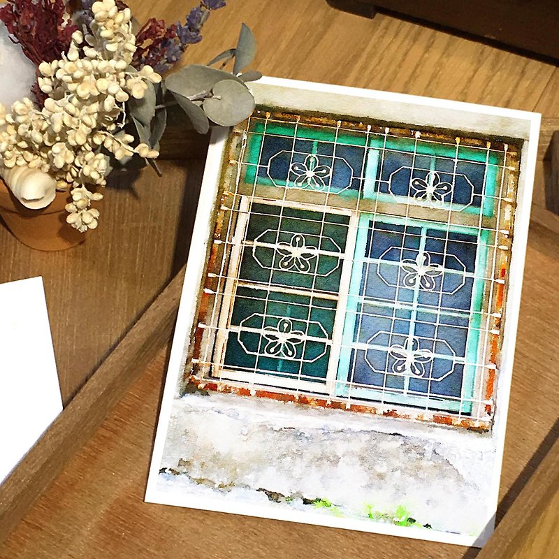 Laowuyan – Iron Window Flowers のポストカード – 115 高雄/梅の窓の花 - カード・はがき - 紙 