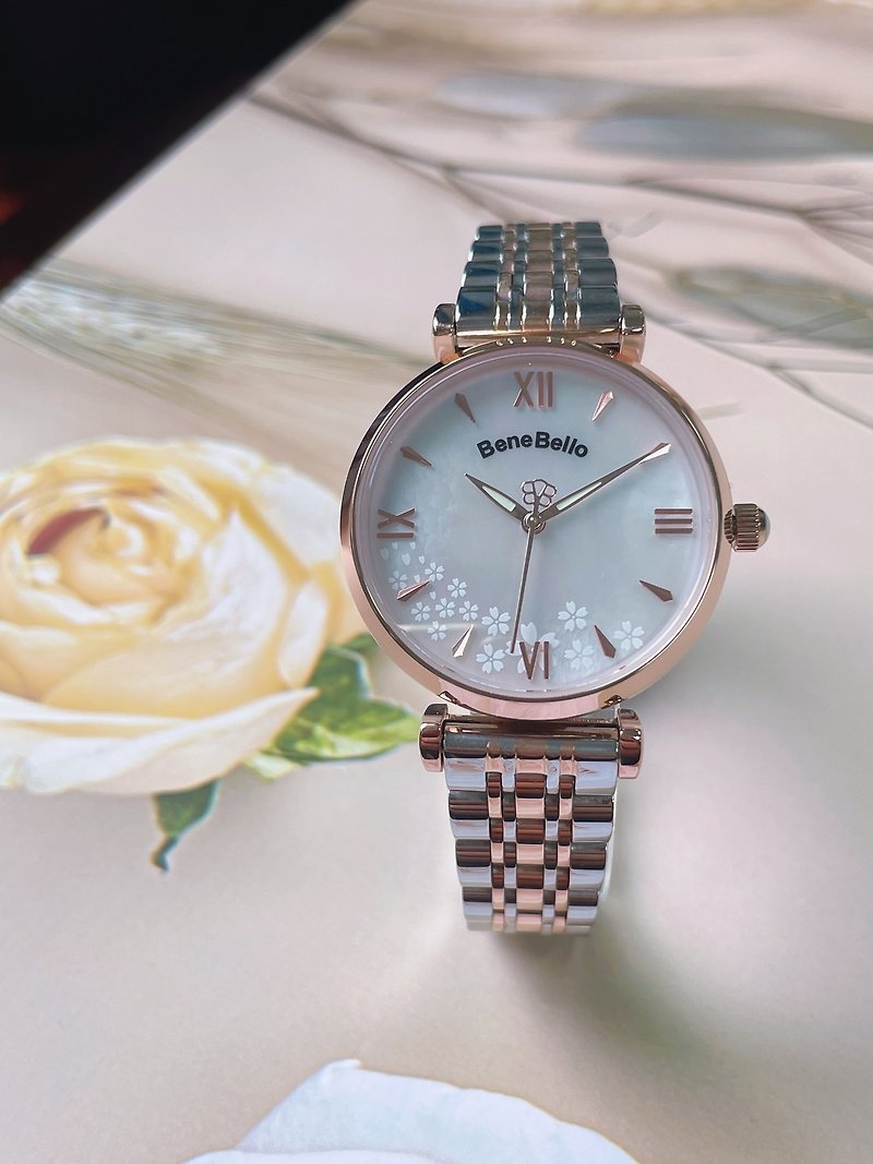 BeneBello  Cherish watch_rose gold. FREE (leather strap) - Women's Watches - Stainless Steel 