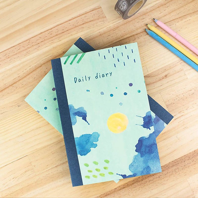 Chuyu B6/32K color half-year log grid self-filled 1 day 1 page/diary/handbook/handbook - Notebooks & Journals - Paper 
