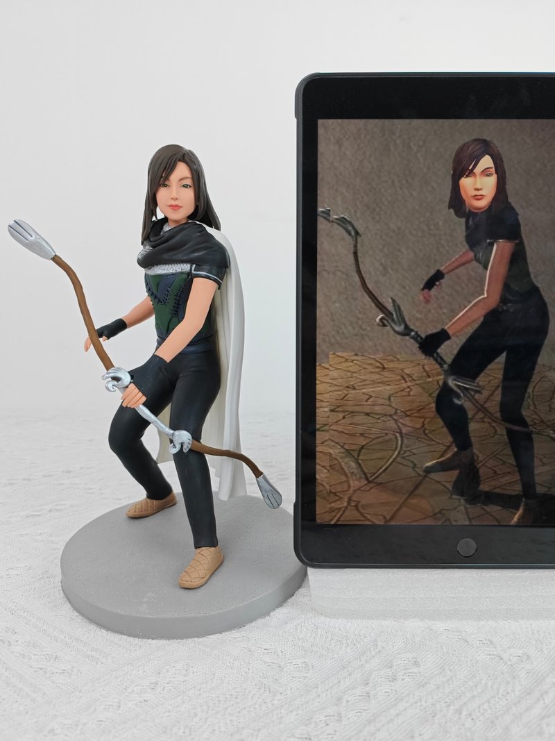 客制化人物公仔 人偶 3D人像畫 似顏繪 肖像 定制 生日 紀念 動漫 - 公仔/玩偶 - 黏土 多色