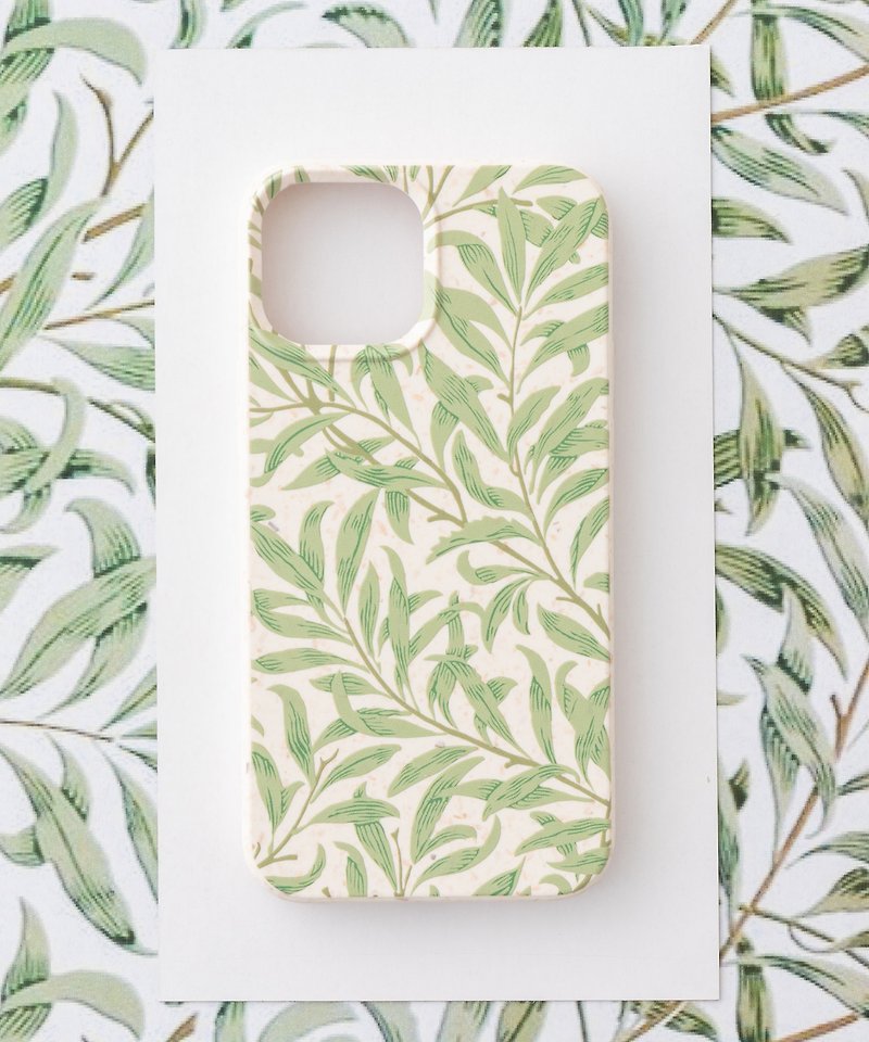 William Morris Design iPhone 13 mini PBAT Biodegradable Eco's Smartphone Case Green - Phone Cases - Eco-Friendly Materials Multicolor
