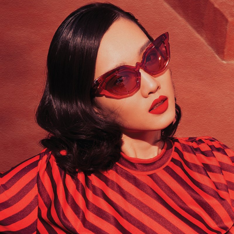 Ghoneja Cateyes Sunglasses Limited Edition - 太陽眼鏡/墨鏡 - 其他材質 紅色