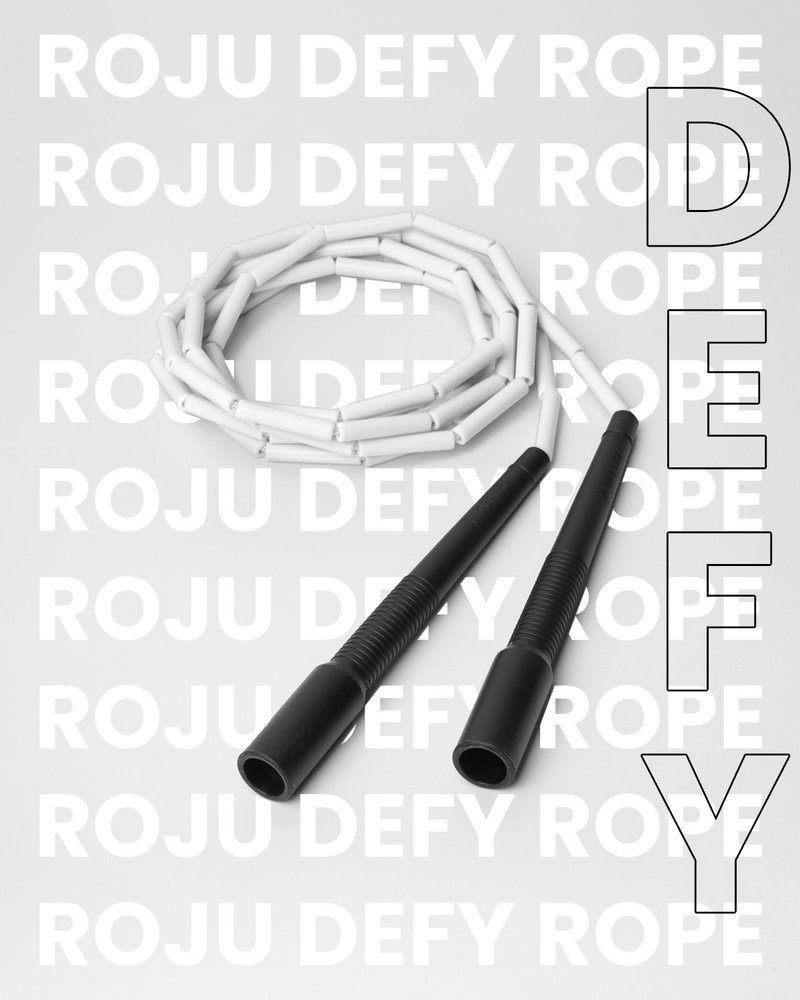 【DEFY】Heavy beaded rope 10ft (White) - Fitness Equipment - Plastic White