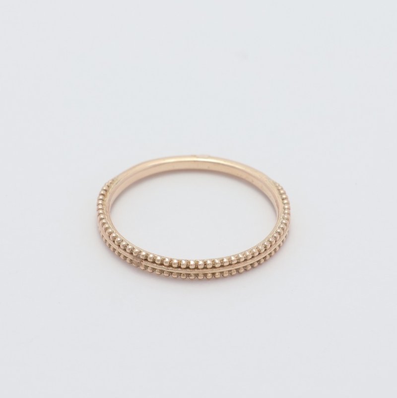 【Made to Order】K10 Stepped Bezel Ring - General Rings - Precious Metals Gold