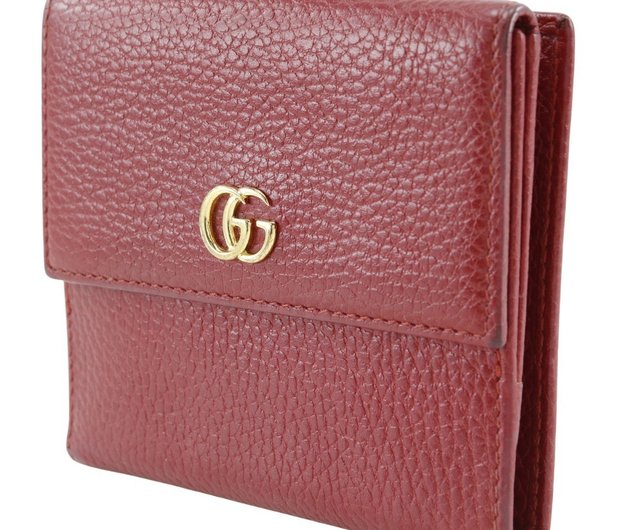 【激安大特価！】 日本直送】グッチ GUCCI GGマーモント 二つ折り財布 456122 小物