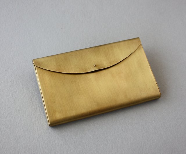 真鍮名刺入れ、カードケース(ゴールド×5)(シルバー×5) - カード