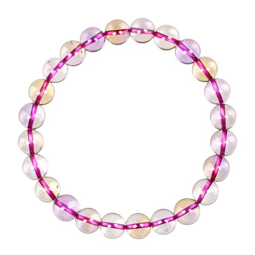 正佳珠寶 Gemsrich Jewelry 【正佳珠寶】紫黃晶 頂級極淨雙色紫黃晶 7.8-8.3mm 紫黃晶手珠