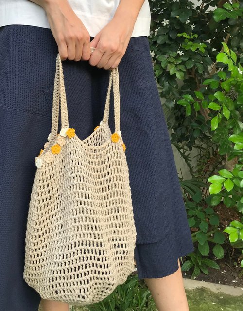 PS.By Hand. 雙層Tote包 Bag Crochet Story Of Flow