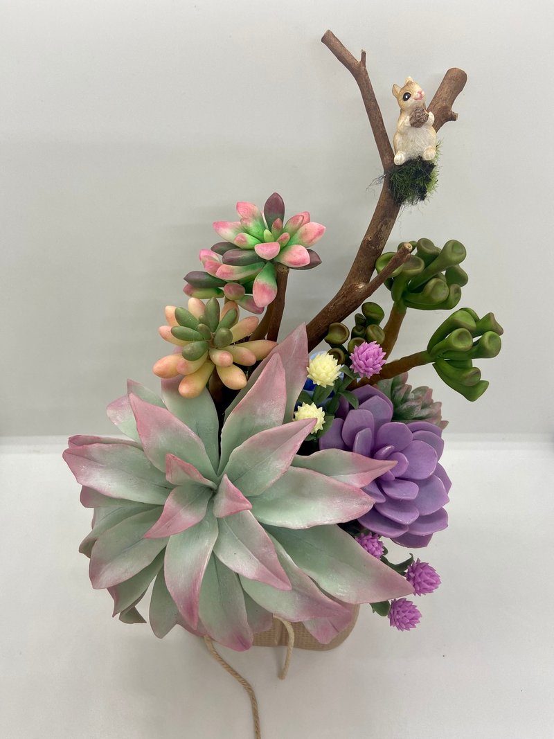 Simulated succulent potted plants - Plants - Plants & Flowers Multicolor