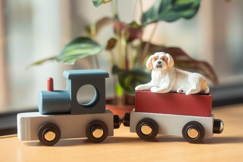 Dog customized pet handmade clay model - Stuffed Dolls & Figurines - Clay White