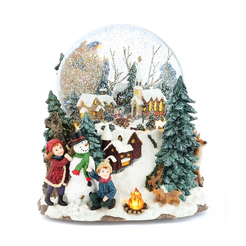 幻想童話鎮 聖誕禮物 交換禮物 聖誕水晶球音樂盒 - 裝飾/擺設  - 玻璃 
