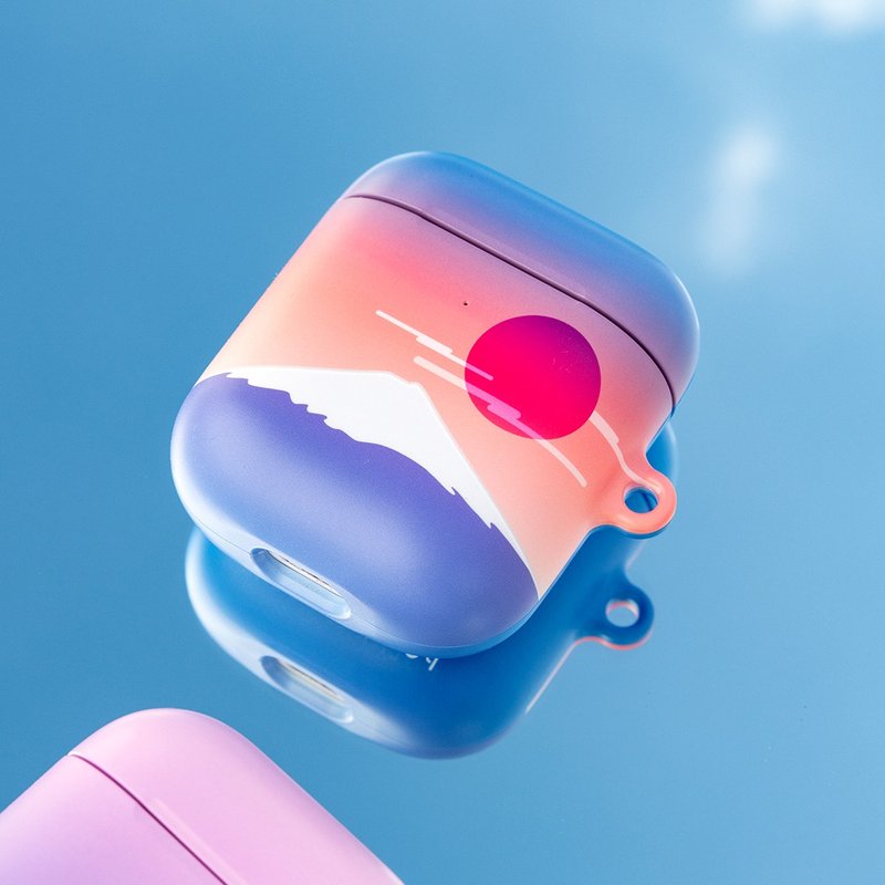 【客製化】富士山藍 AirPods Pro 2 / Pro / 3 保護殼 - AirPods/耳機保護套 - 塑膠 紫色