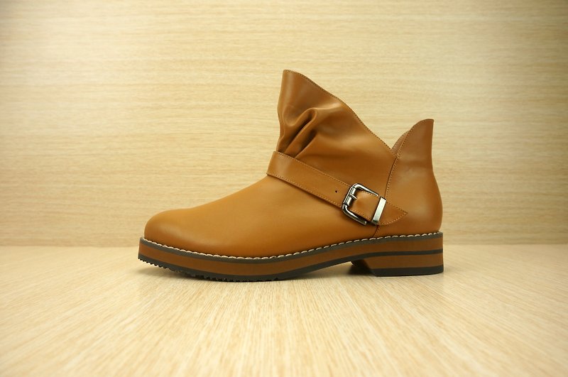 CHANGO Results Shoe Square Casual Shoes Boots - รองเท้าลำลองผู้หญิง - หนังแท้ 