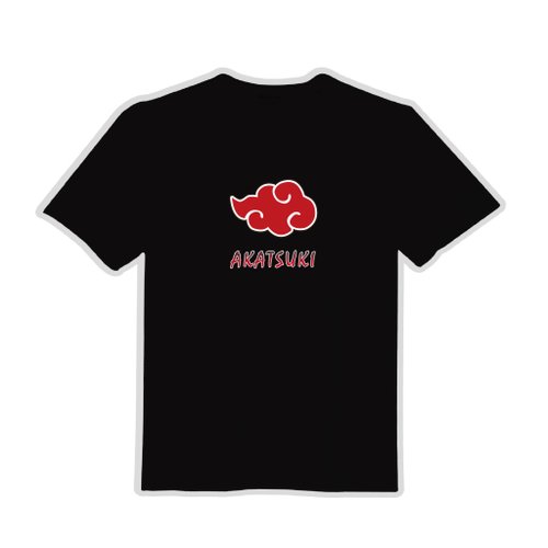 CHIC SHOP 插畫設計館 akatsuki 火影忍者 曉 文創 衣服 T恤 黑T 童裝 純棉 吸濕排汗